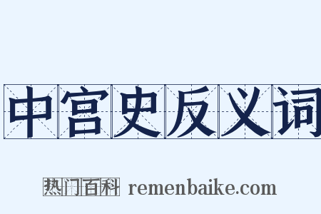 中宫史反义词是什么意思的图片